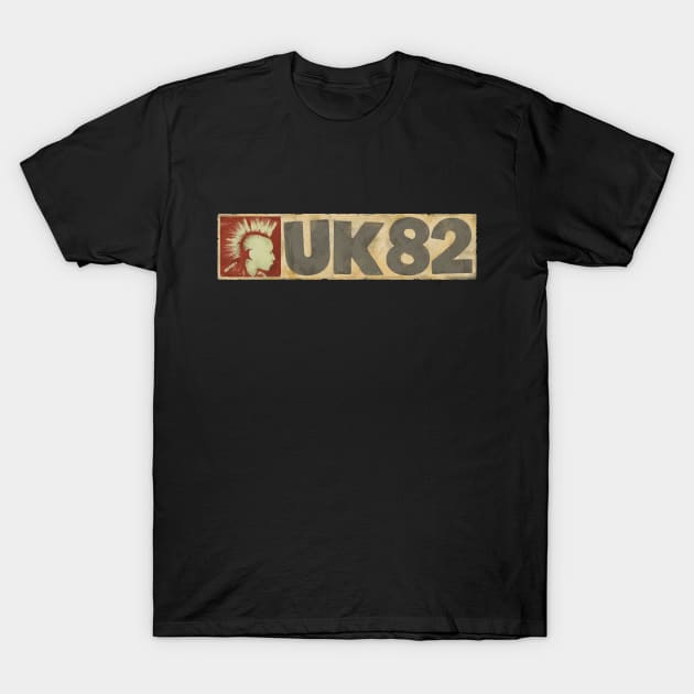 UK-82 Punk Mohawk T-Shirt by NormanX